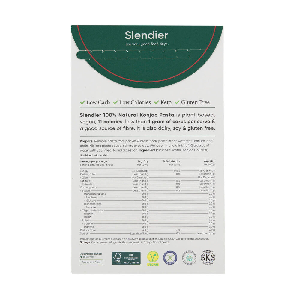 Slendier Spaghetti Style Pasta - 400g