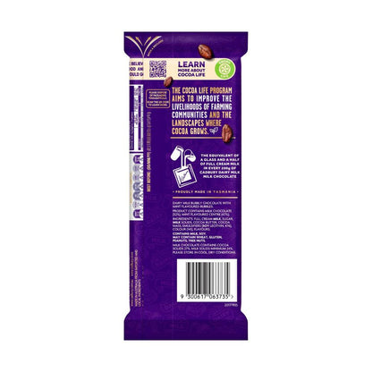 Cadbury Dairy Milk Bubbly Mint Milk Chocolate Block - 160g