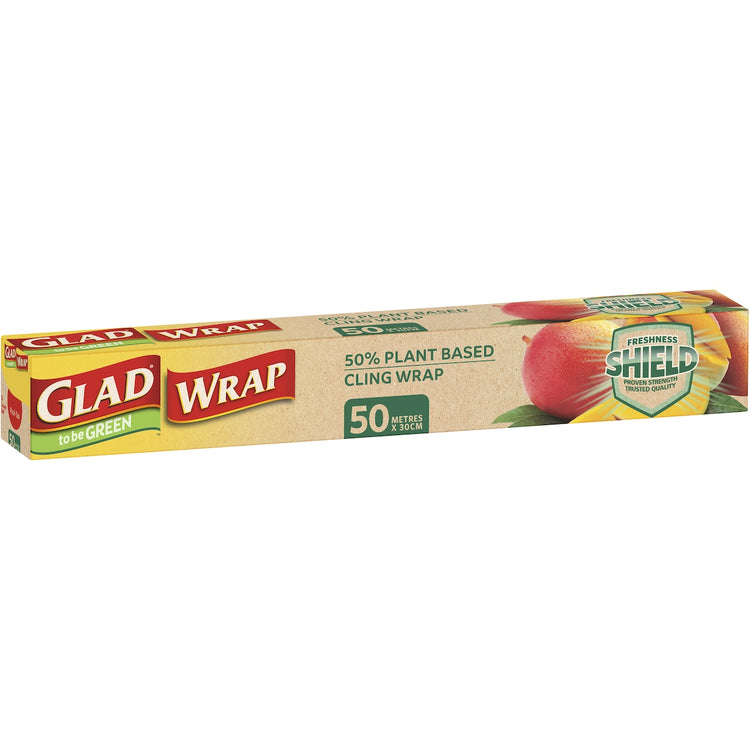 Glad To Be Green 50% Plant Based Cling Wrap 50m Each