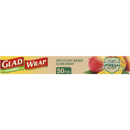 Glad To Be Green 50% Plant Based Cling Wrap 50m Each