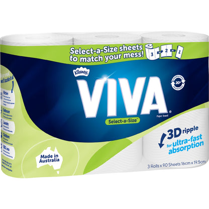 Viva Select-a-size Paper Towel 3 X 90 Pack