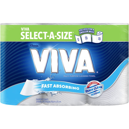 Viva Select-a-size Paper Towel 3 X 90 Pack