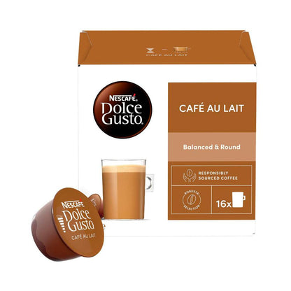 Nescafe Dolce Gusto Cafe Au Lait Coffee Capsules - 16 Pack
