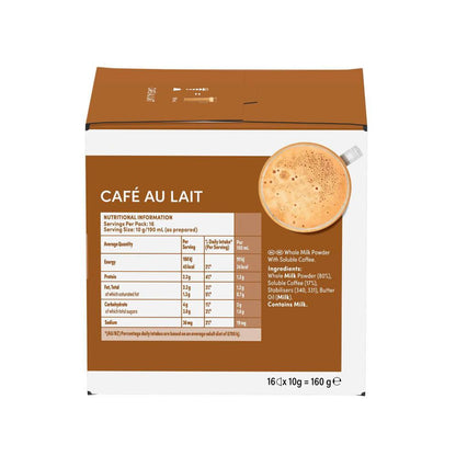 Nescafe Dolce Gusto Cafe Au Lait Coffee Capsules - 16 Pack