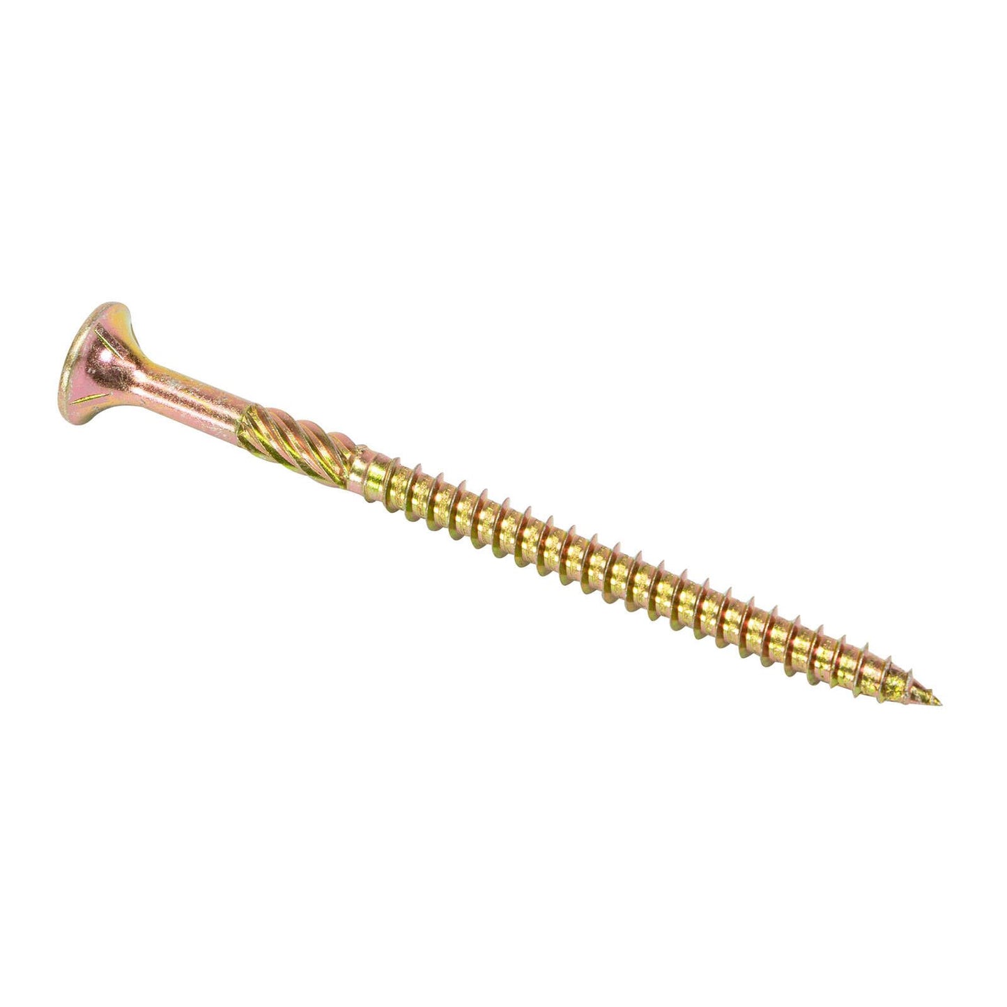 Titan Timber Bugle Batten Screw - 14g x 100mm - Zinc Gold - 25 Pack