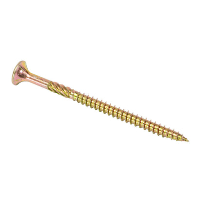 Titan Timber Bugle Batten Screw - 14g x 100mm - Zinc Gold - 25 Pack
