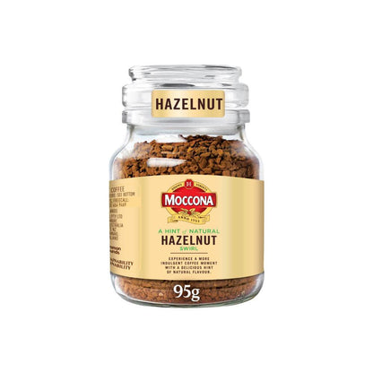 Moccona Hazelnut Flavour Infused Instant Coffee - 95g