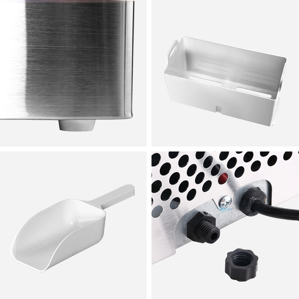 Devanti Portable Ice Cube Maker 3.2L IM-ZB-18F-SS
