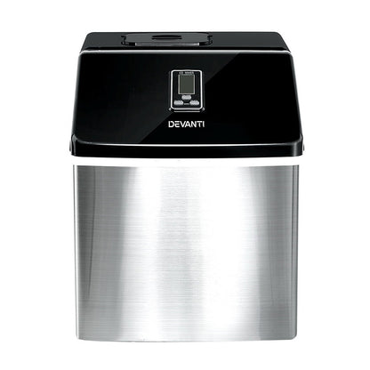 Devanti Portable Ice Cube Maker 3.2L IM-ZB-18F-SS
