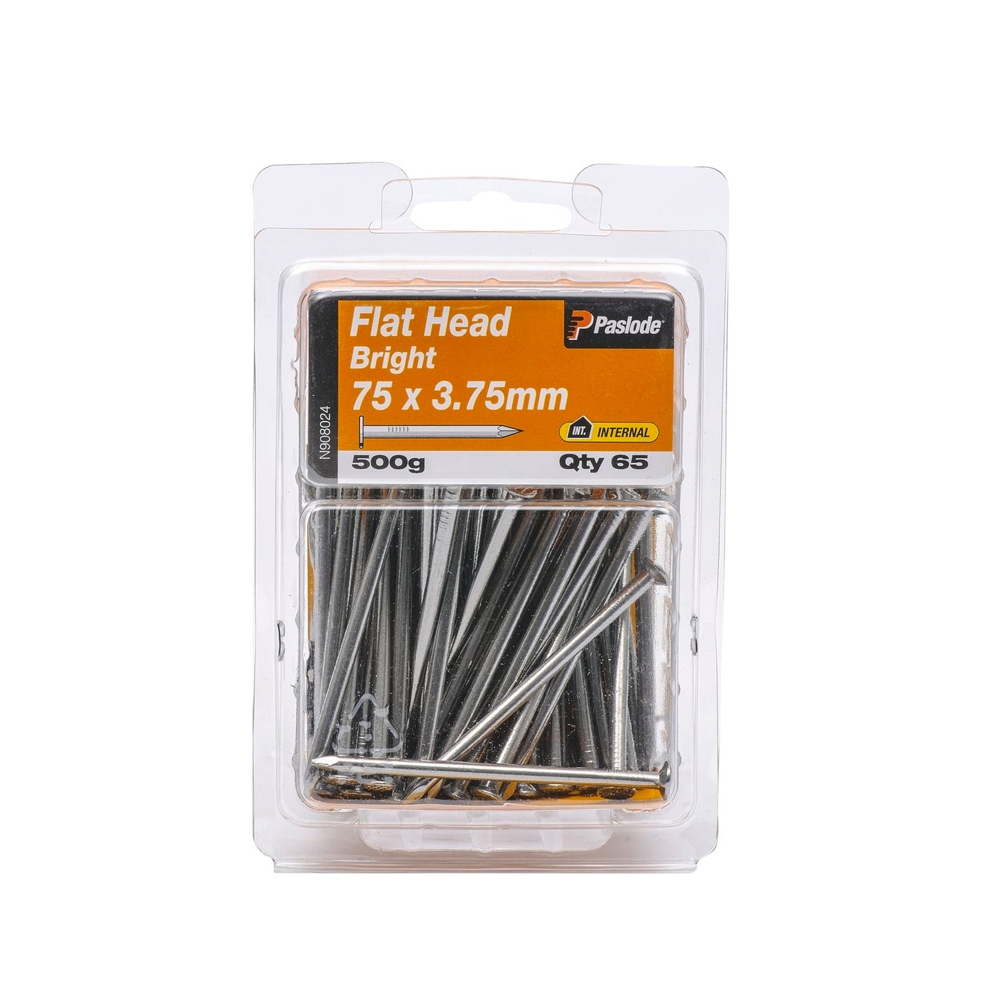 Paslode Flat Head Nails - 75mm - 500g