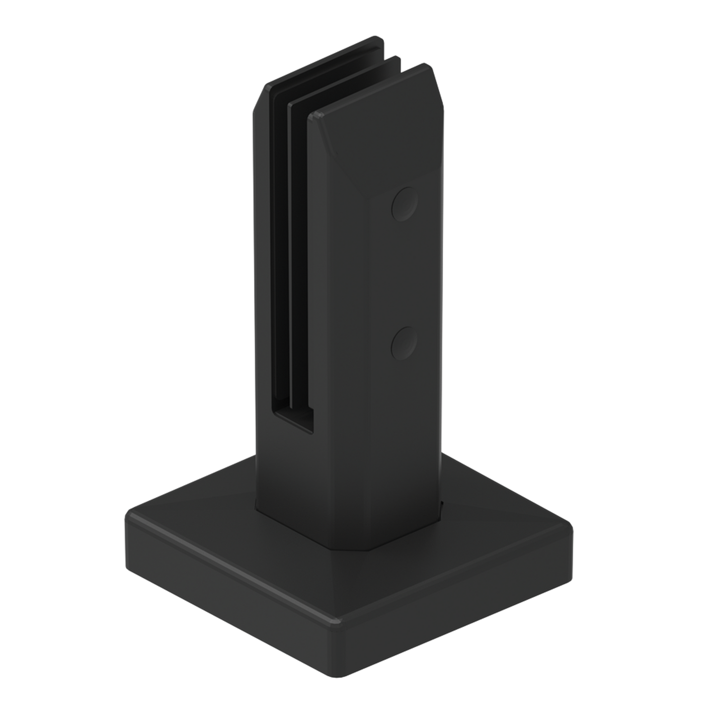 Protectoral Glass Fence Spigot - 95 x 162mm - Black