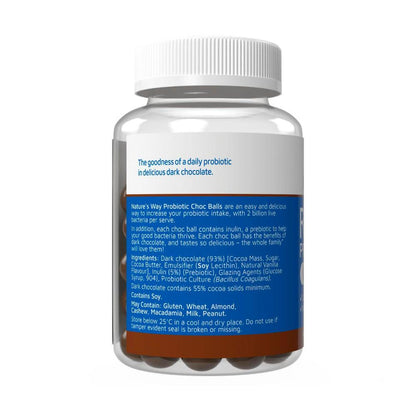 Nature's Way Restore Probiotic Choc Balls - 60 pack