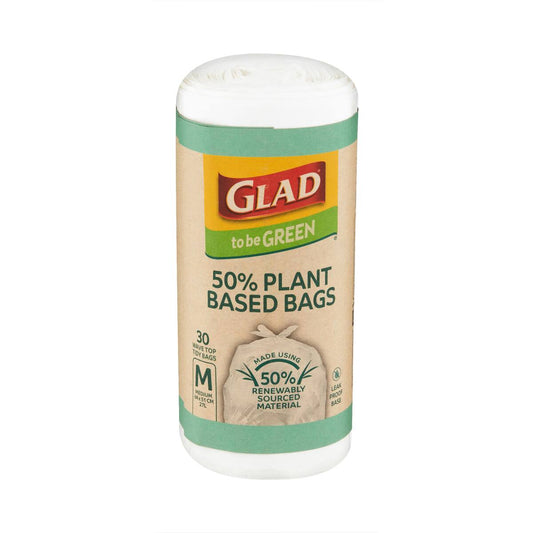 Glad To Be Green 50% Plant Based Kitchen Tidy Bags Medium 30 Pack