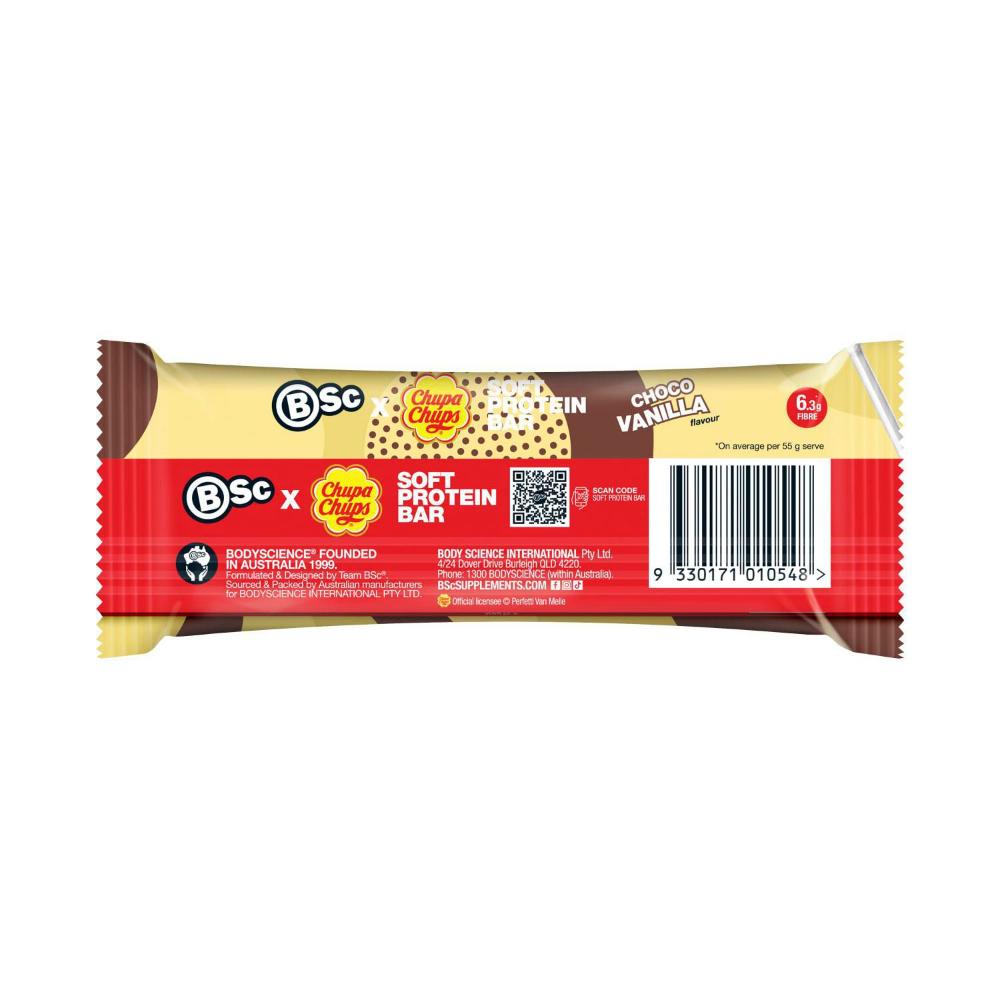 BSc X Chupa Chups Soft Protein Bar Choco Vanilla | 55g