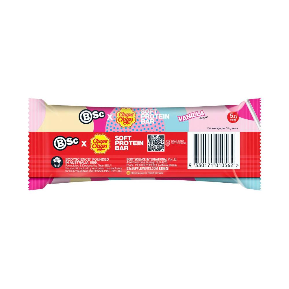 BSc X Chupa Chups Soft Protein Bar Vanilla | 55g