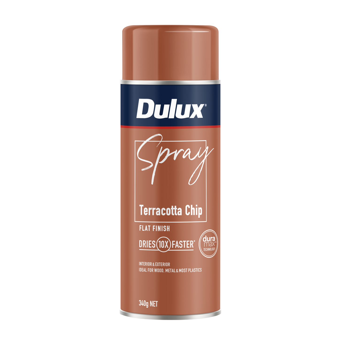 Dulux Flat Finish Spray Paint - 340g - Terracotta Chip