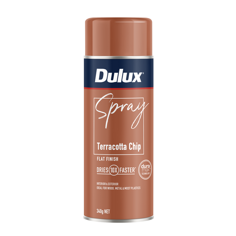 Dulux Flat Finish Spray Paint - 340g - Terracotta Chip