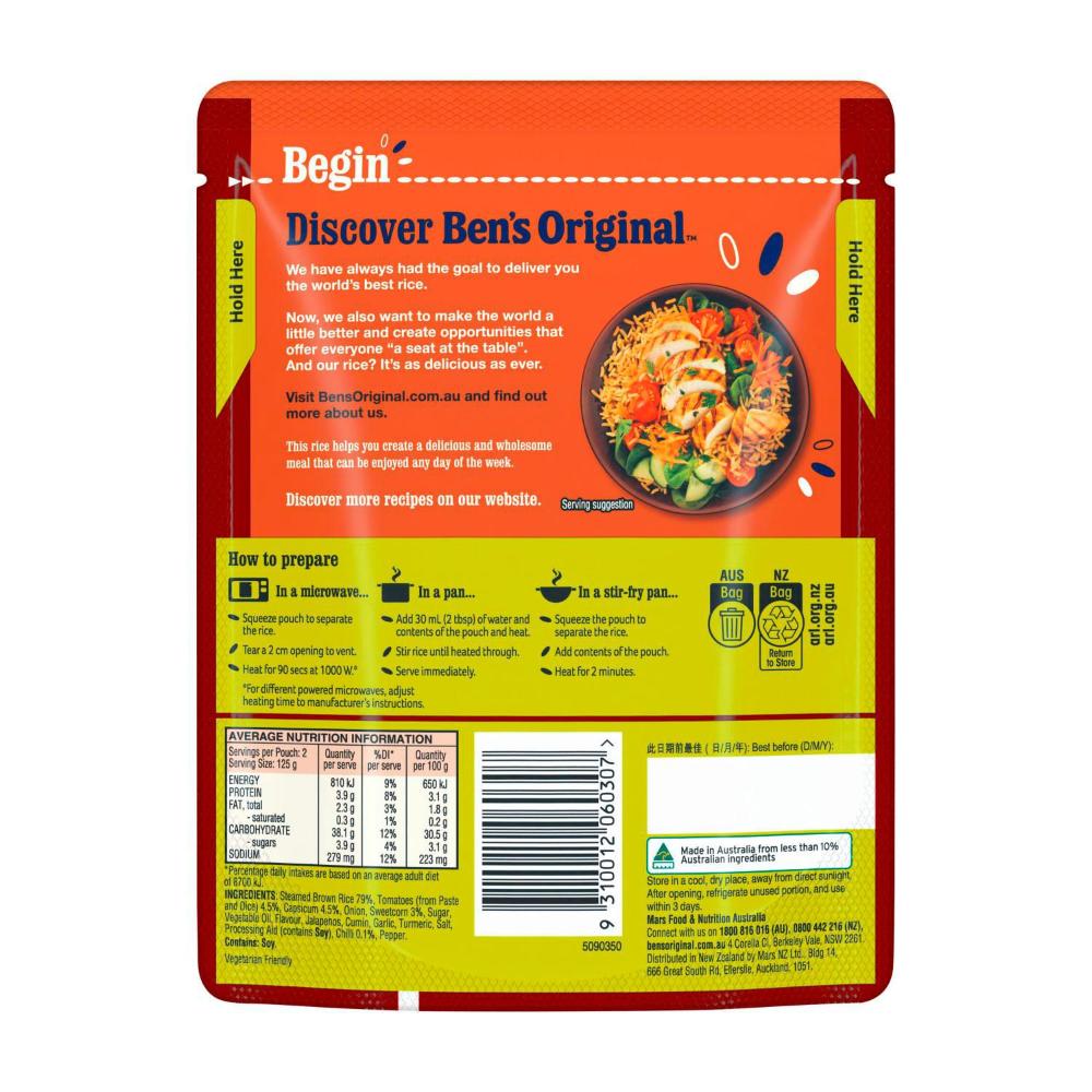 Ben's Original Mexican Style Brown Rice Pouch - 250g
