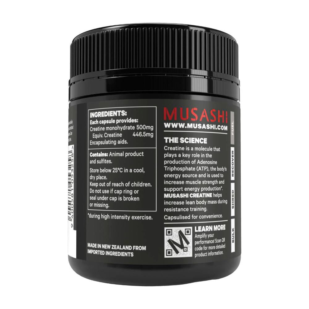 Musashi Creatine Capsules - 120 Pack