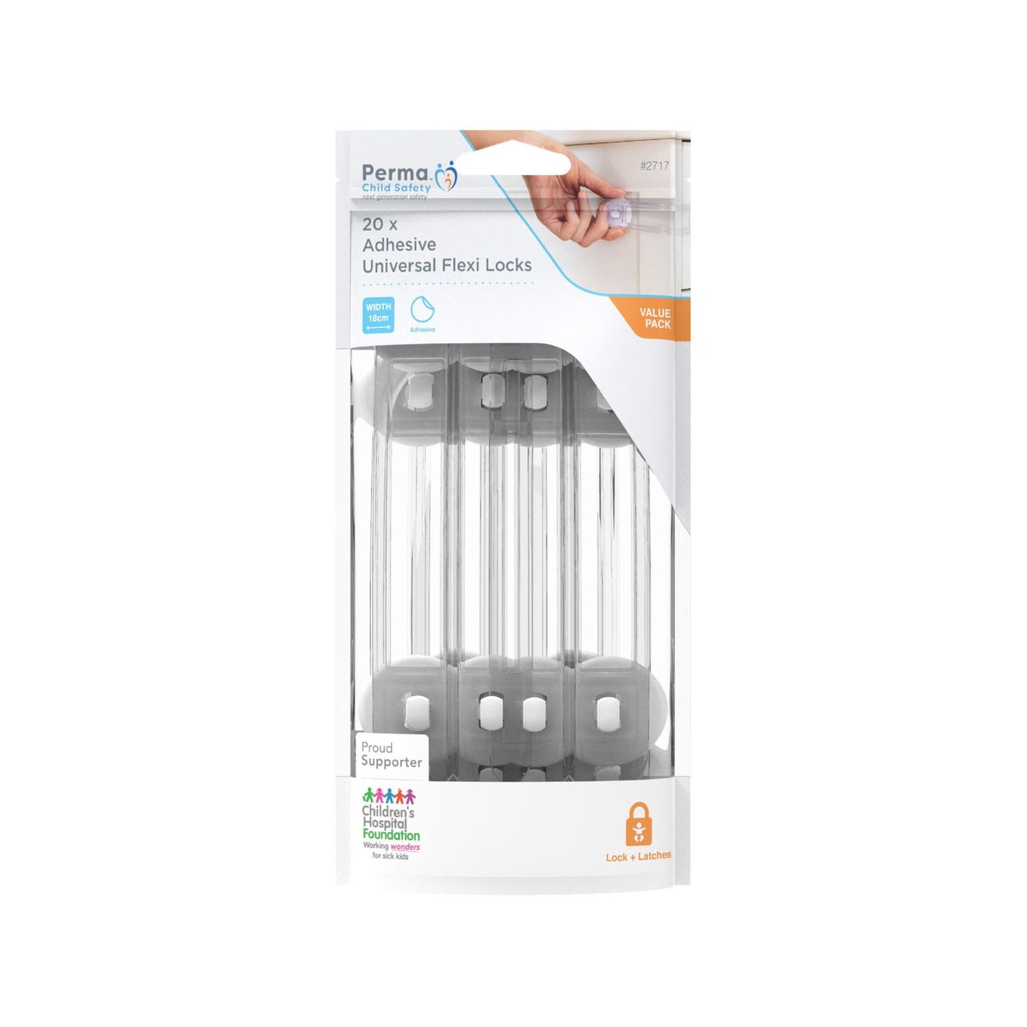 Perma Child Safety Flexi Locks - 20 Pack