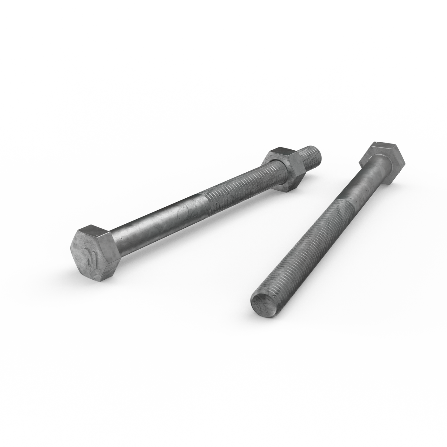 Zenith Hot Dip Galvanised Hex Head Bolts & Nuts - M8 x 100mm - 25 Pack