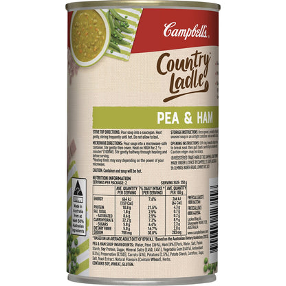 Campbells Country Ladle Soup Pea & Ham 500g