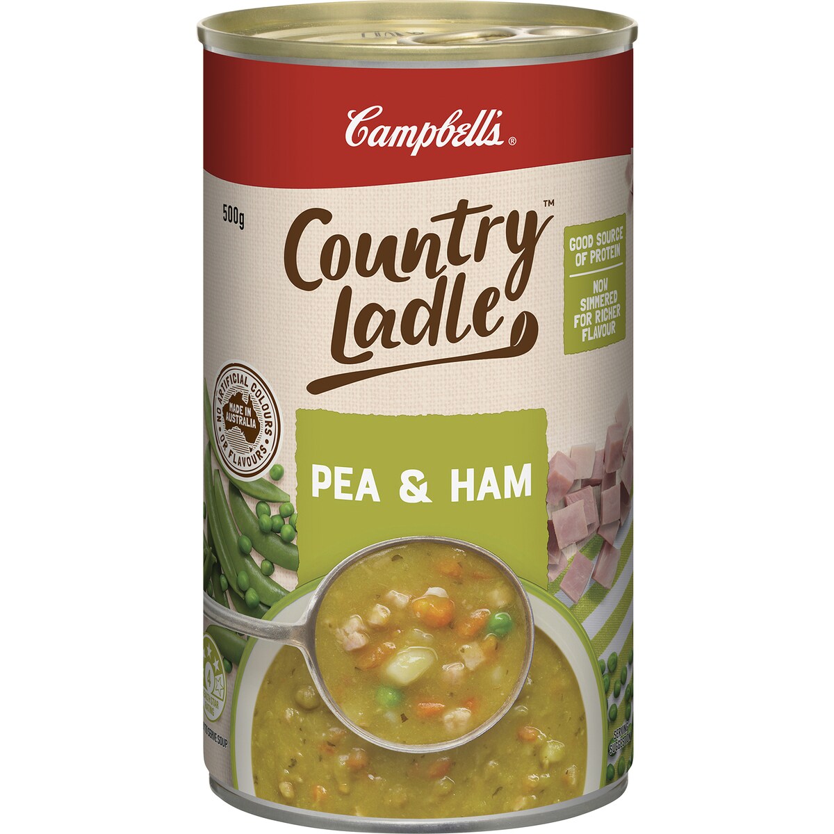 Campbells Country Ladle Soup Pea & Ham 500g