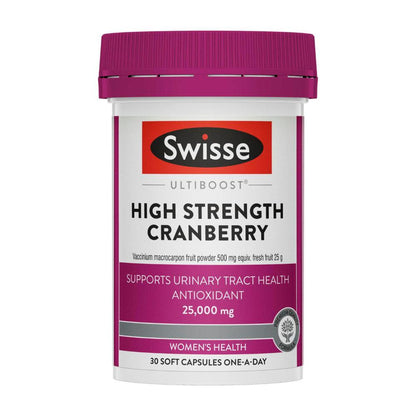 Swisse Ultiboost Hs Cranberry Capsules - 30 Pack