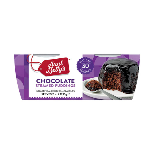 Aunt Betty's Pudding Chocolate 2 Pack - 190g