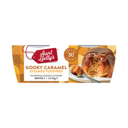 Aunt Betty's Pudding Gooey Caramel 2 Pack - 190g