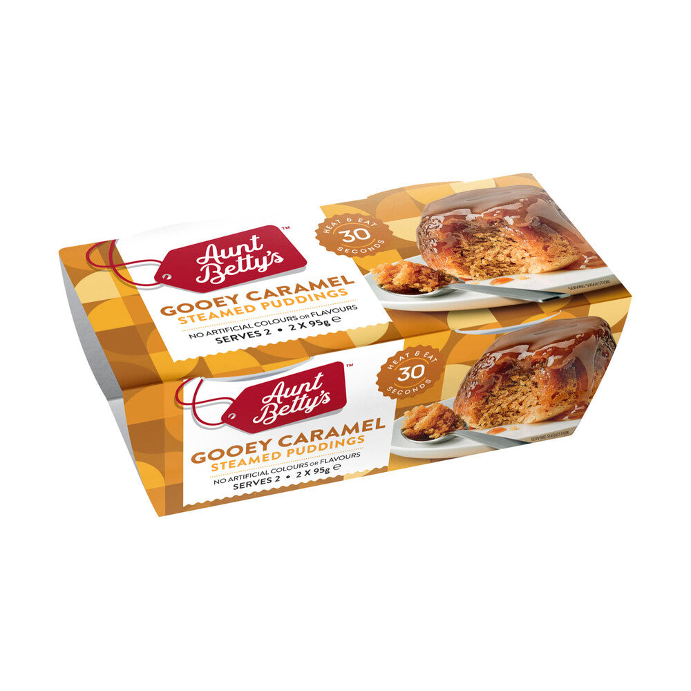 Aunt Betty's Pudding Gooey Caramel 2 Pack - 190g