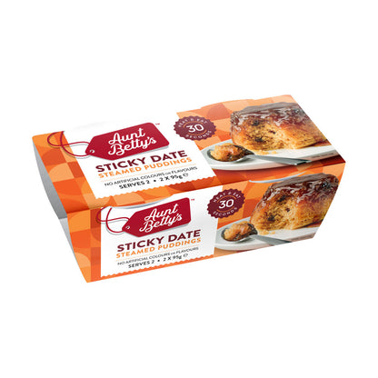 Aunt Betty's Pudding Sticky Date 2 Pack - 190g