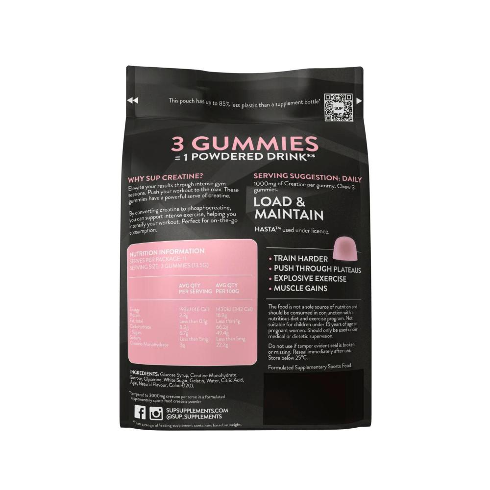 SUP Creatine High Performance Gummies Peach - 35 Pack