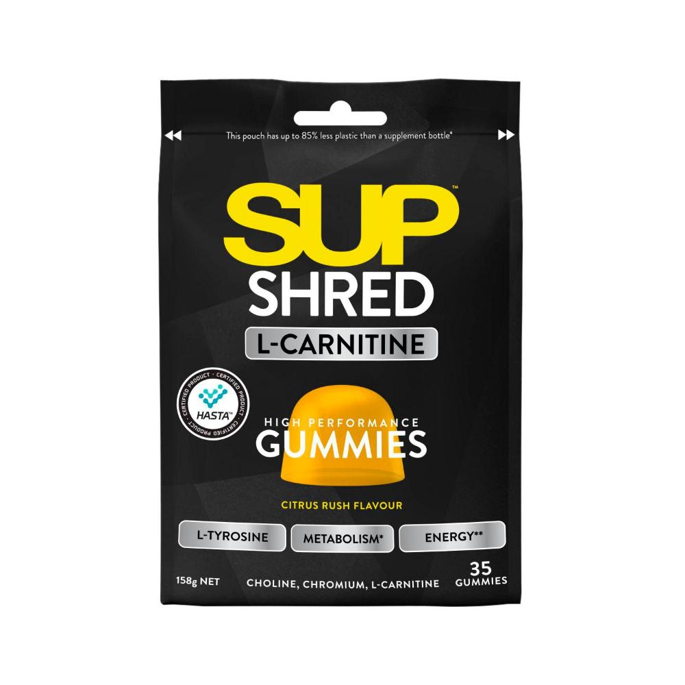 Sup Shred Carnitine High Performance Gummies Citrus Rush - 35 Pack