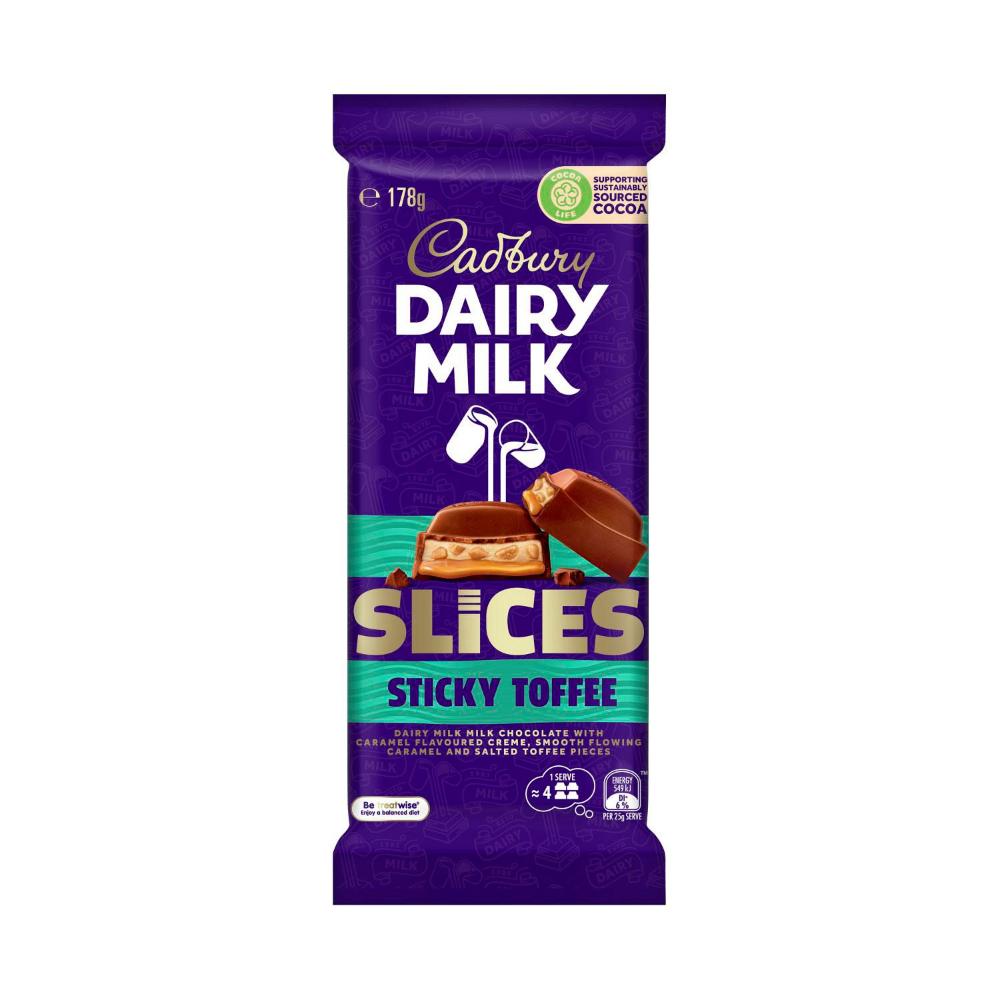 Cadbury Sticky Toffee Slice - 178g