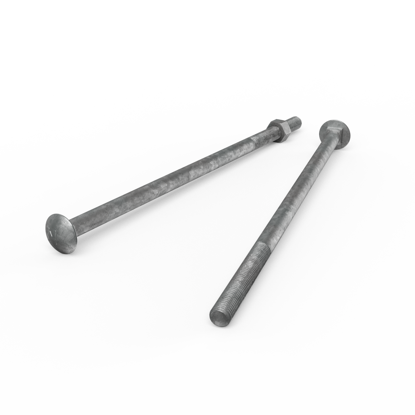 Zenith Hot Dip Galvanised Cup Head Bolts & Nuts - M12 x 300mm