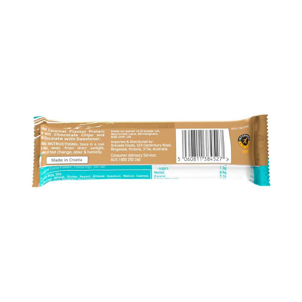 Grenade High Protein Bar Chocolate Chip Salted Caramel - 60g