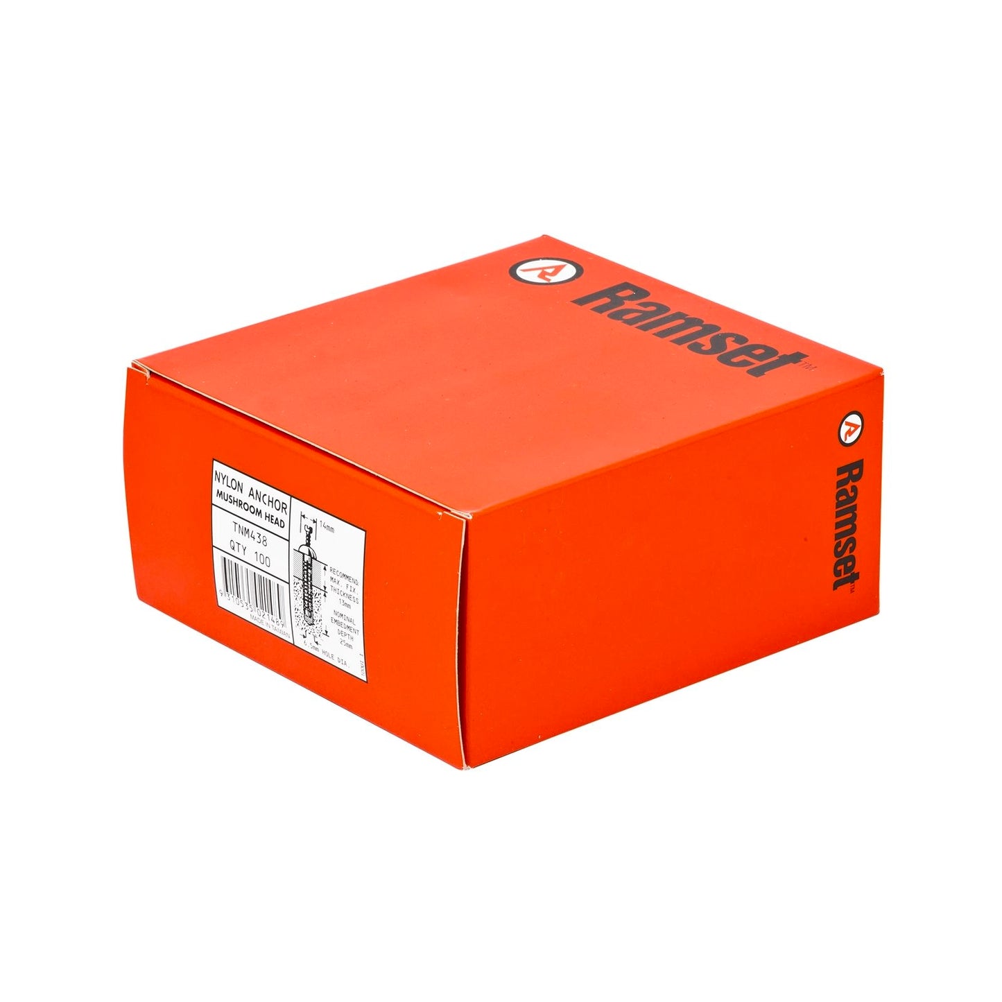 Ramset Nylon Anchor - 6.5 x 38mm - 100 Pack