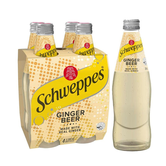 Schweppes Mixers Ginger Beer 4 Pack x 300mL