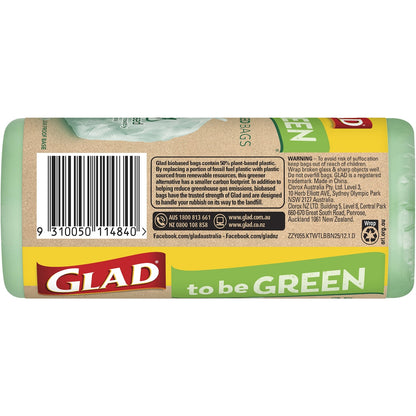 Glad To Be Green 50% Plant Based Kitchen Tidy Bags Large 25 Pack