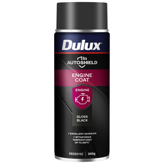 Dulux Autoshield Engine Coat Spray Paint - 340g - Black