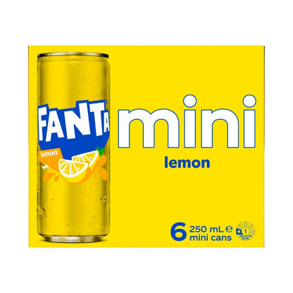Fanta Flavours Lemon Cans 250ml - 6 Pack