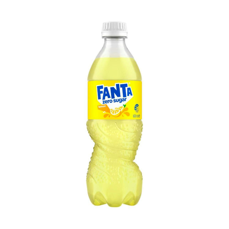 Fanta Zero Flavours Lemon Pet - 600mL