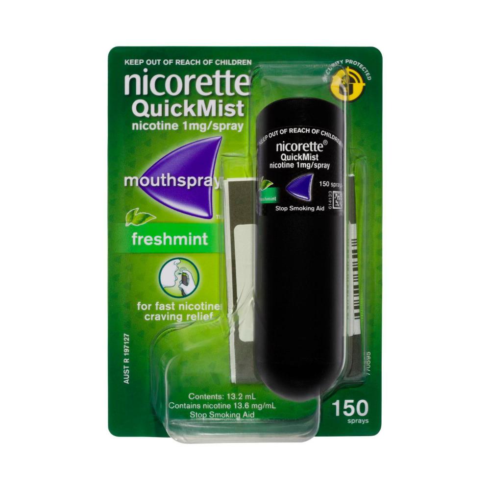Nicorette Quickmist Mouth Spray Freshmint 1 Pack - 13.2mL