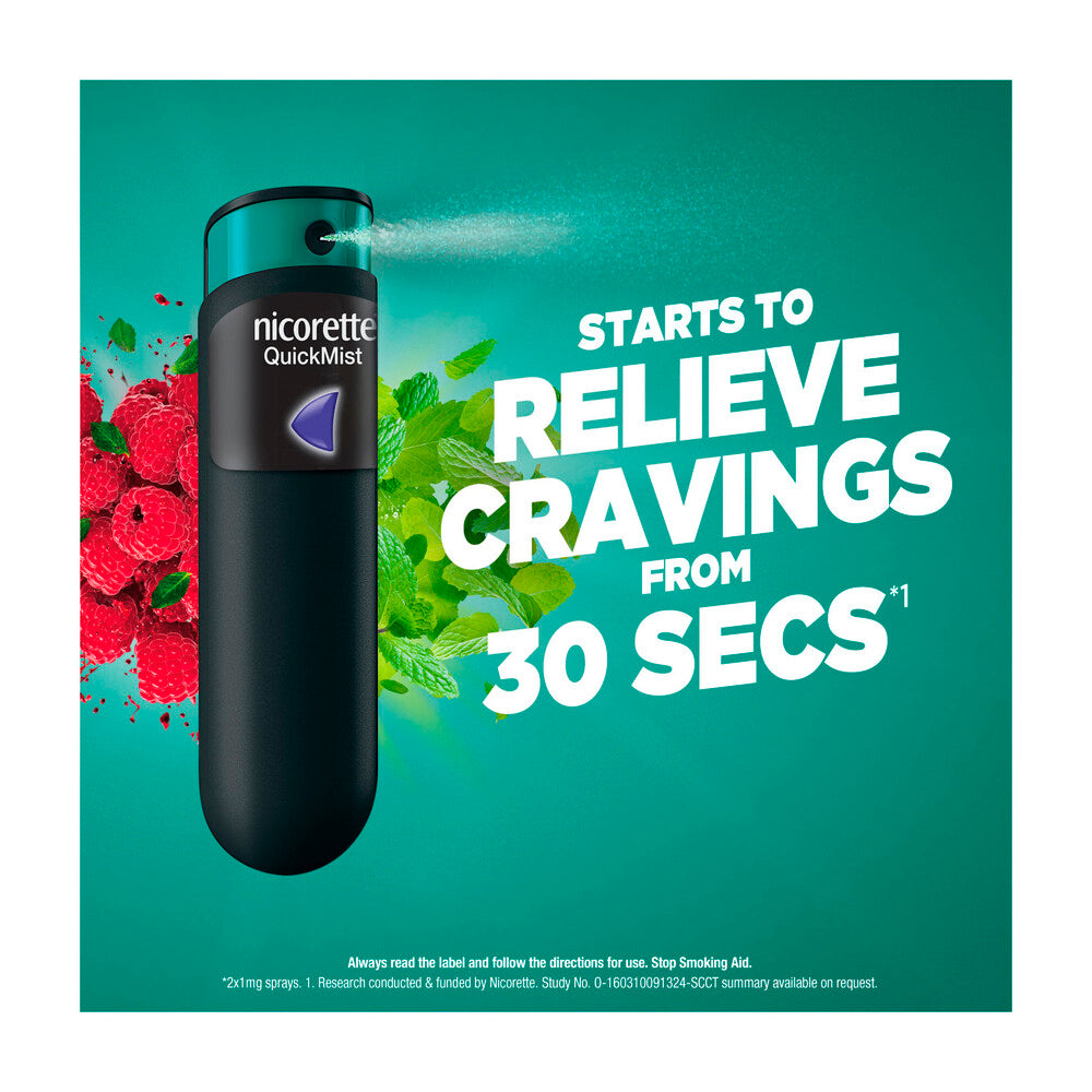 Nicorette Quickmist Mouth Spray Freshmint 1 Pack - 13.2mL