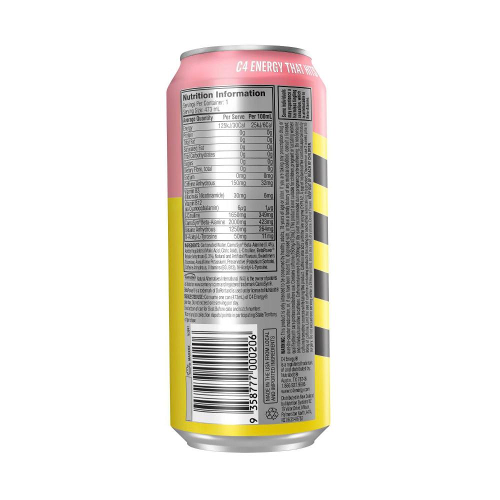 C4 Energy Drink Cotton Candy - 473mL