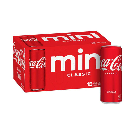 Coca-Cola Soft Drink Can Classic 15x250ml