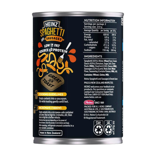 Heinz Spaghetti And Sausages Pasta Meal - 420g