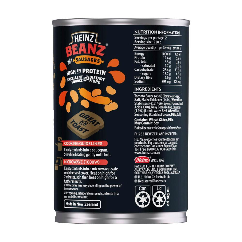 Heinz Baked Beans And Sausages Meal Beans - 420g