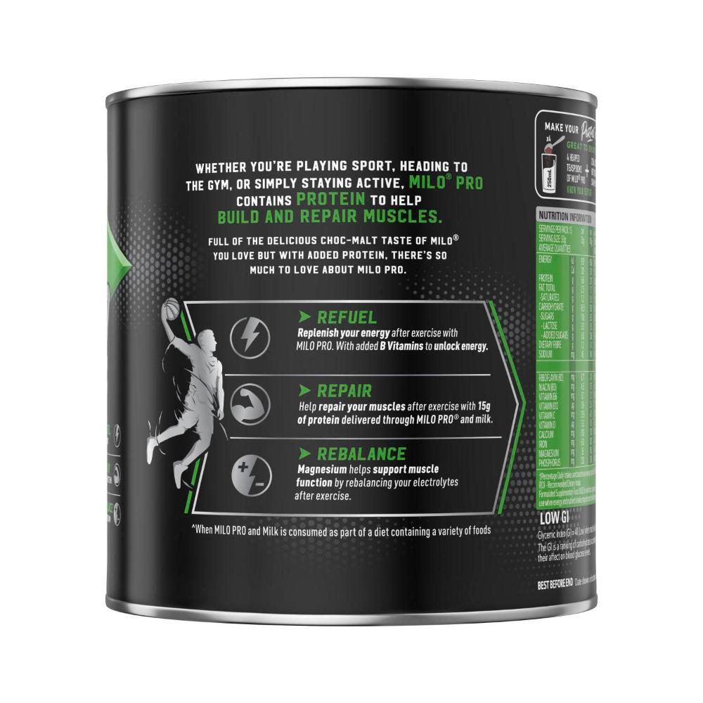 Milo Protein Chocolate Malt Powder Hot Or Cold Drink - 440g